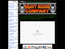 Tablet Screenshot of heavysoundco.com